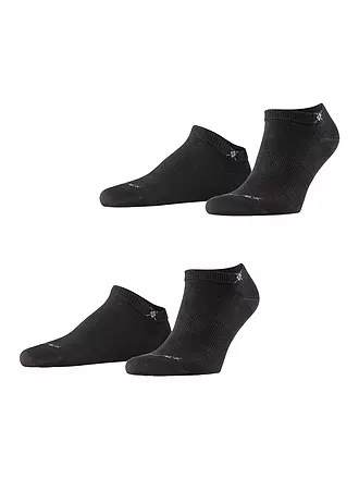 BURLINGTON | Herren Sneaker Socken EVERYDAY 2-er Pkg. 40-46 black | 